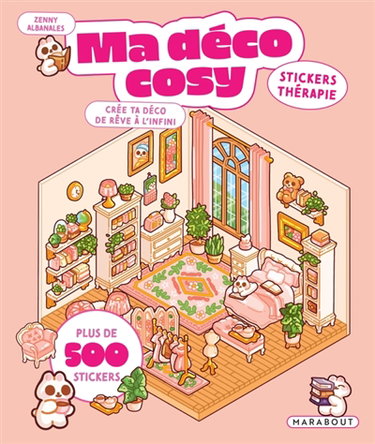 Couverture de Ma déco cosy : Stickers thérapie : Crée ta déco de rêve à l'infini