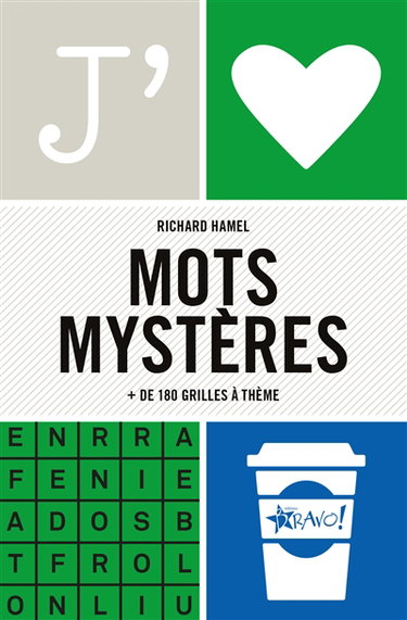 Couverture de J'aime : Mots mystères : + de 180 grilles à thème