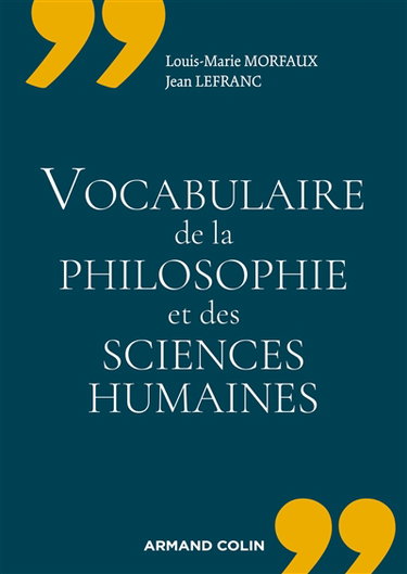 Couverture de Nouveau vocabulaire de la philosophie et des sciences humaines