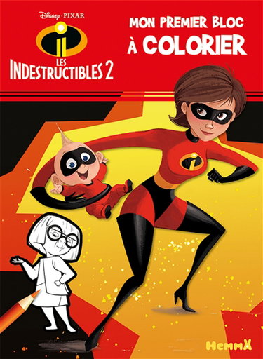Couverture de Les Indestructibles 2 : mon premier bloc à colorier