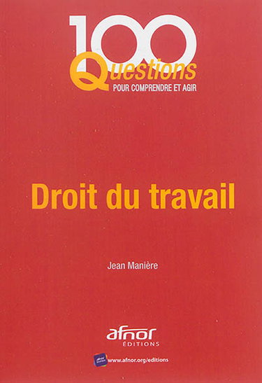 Couverture de Droit du travail