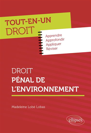 Couverture de Droit pénal de l'environnement