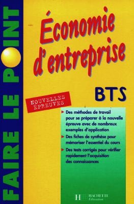 Couverture de Economie d'entreprise : BTS sections tertiaires