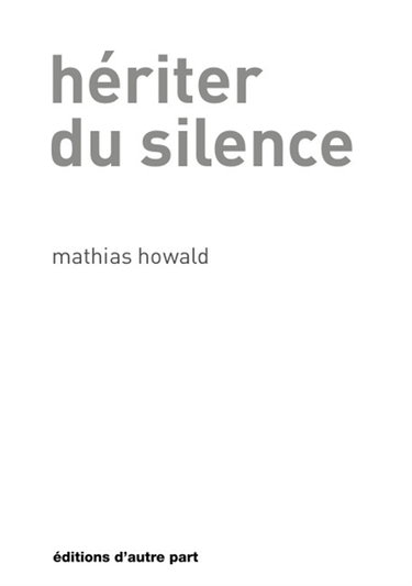 Couverture de Hériter du silence