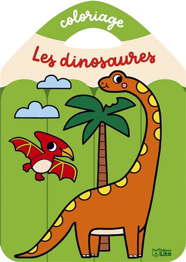 Couverture de Les dinosaures : coloriage