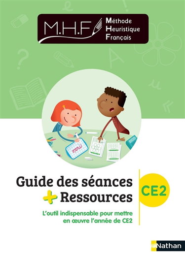 Couverture de Méthode heuristique de français CE2 : guide des séances + ressources