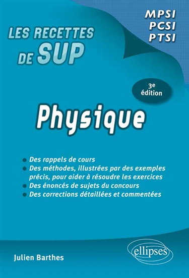 Couverture de Physique : classes prépas MPSI, PCSI, PTSI