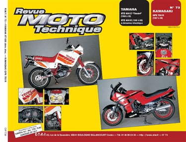 Couverture de Revue moto technique, n° 73.4. Yamaha XT 600Z/Kawasaki GPZ 750R