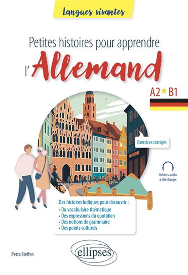 Couverture de Petites histoires pour apprendre l'allemand : A2-B1