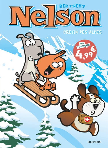 Couverture de Nelson. Vol. 18. Crétin des Alpes par Christophe Bertschy