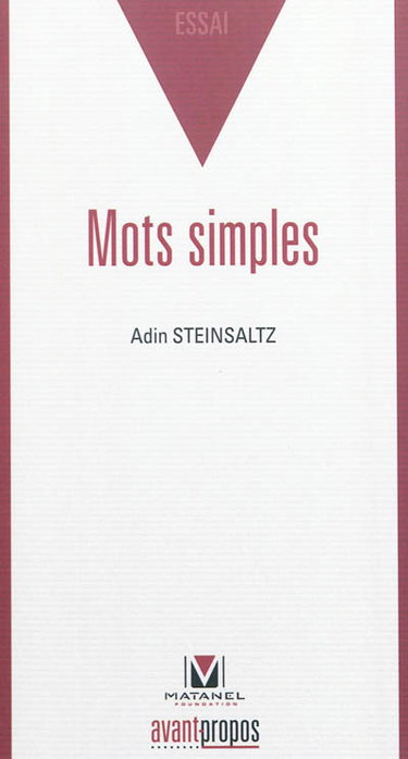 Couverture de Mots simples : essai