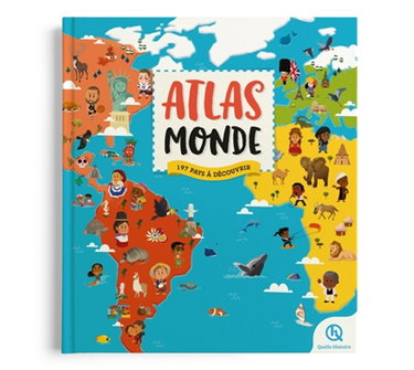 Couverture de Atlas monde : 197 pays à découvrir