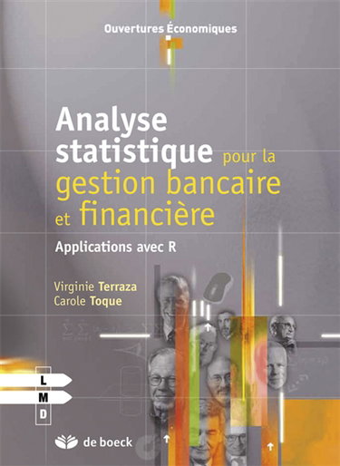 Couverture de Analyse statistique pour la gestion bancaire et financière : applications avec R
