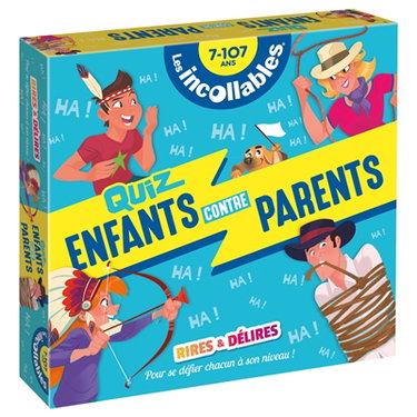 Couverture de Les incollables, 7-107 ans : quiz enfants contre parents : rires & délires