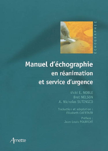 Couverture de Manuel d'échographie en réanimation et service d'urgence