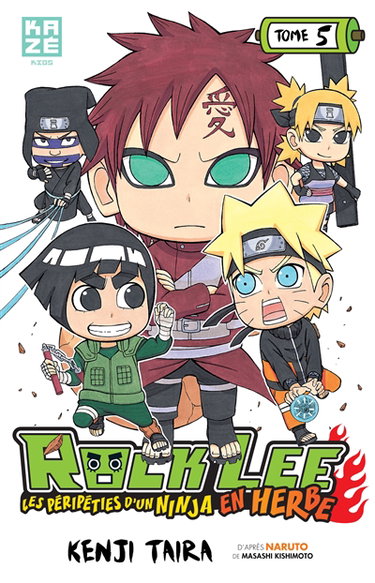 Couverture de Rock Lee : les péripéties d'un ninja en herbe. Vol. 5