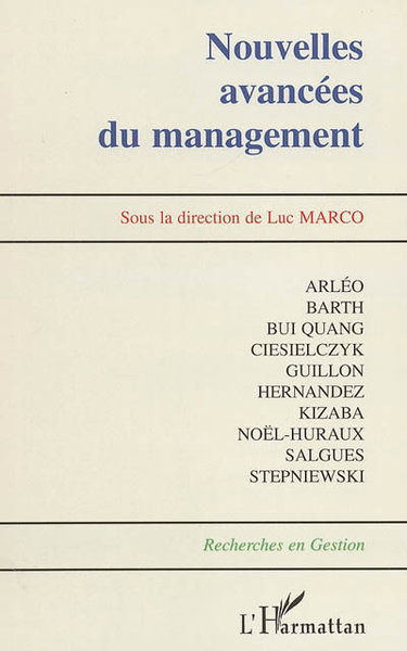 Couverture de Nouvelles avancées du management