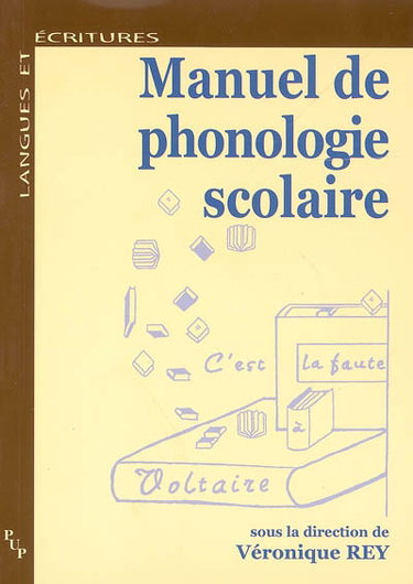 Couverture de Manuel de phonologie scolaire