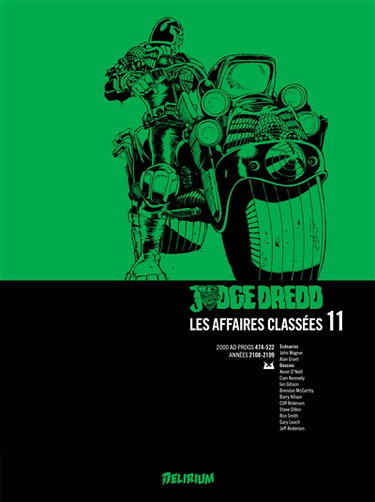 Couverture de Judge Dredd : les affaires classées. Vol. 11. 2000 AD progs 474-522 : années 2108-2109