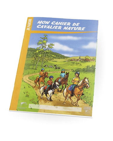 Couverture de Mon cahier de cavalier nature : junior