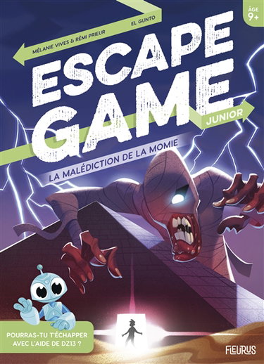 Couverture de La malédiction de la momie : escape game junior