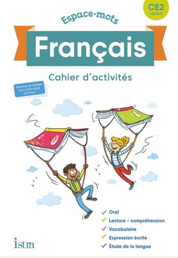 Couverture de Espaces-mots français CE2, cycle 2 : cahier d'activités