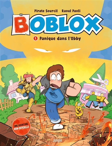 Couverture de Boblox. Vol. 1. Panique dans l'Obby : une aventure non-officielle