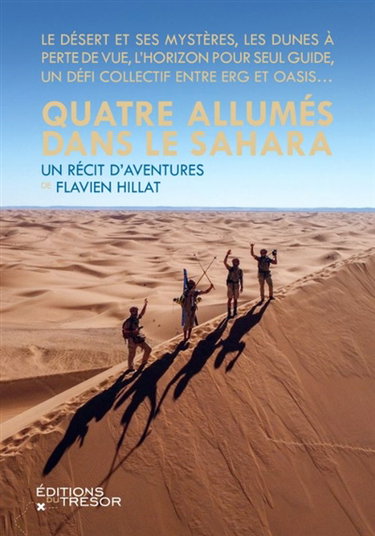 Couverture de Quatre allumés dans le Sahara