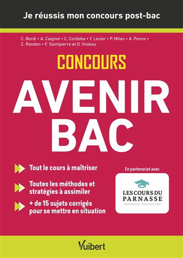 Couverture de Concours Avenir bac : je réussis mon concours post-bac