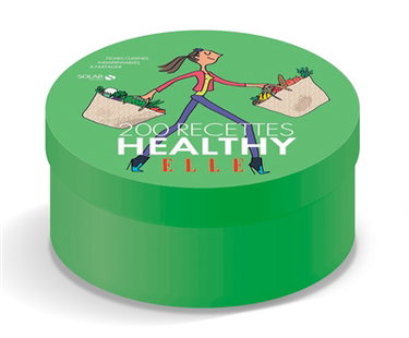 Couverture de Elle : 200 recettes healthy : les fiches-cuisine cultes du magazine