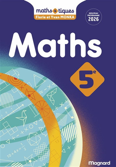 Couverture de Maths, 5e : nouveau programme 2026