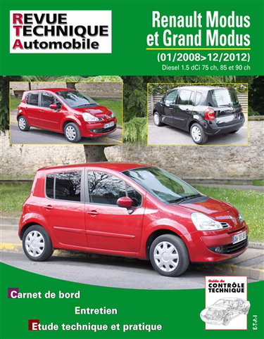 Couverture de Revue technique automobile, n° B775. Renault Modus phase 2 1.5 DCI 85 CH