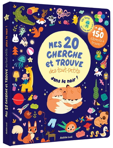 Couverture de Mes 20 cherche et trouve des tout-petits : dans le noir !