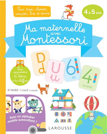 Couverture de Ma maternelle avec Montessori : 4 à 5 ans