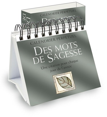 Couverture de Des mots de sagesse : une citation pour chaque jour de l'année