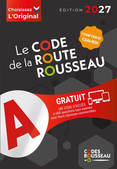Couverture de Le code de la route Rousseau : 2027 : conforme examen