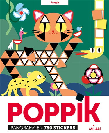 Couverture de Jungle : panorama en 750 stickers