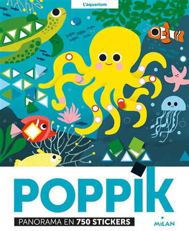 Couverture de L'aquarium : panorama en 750 stickers