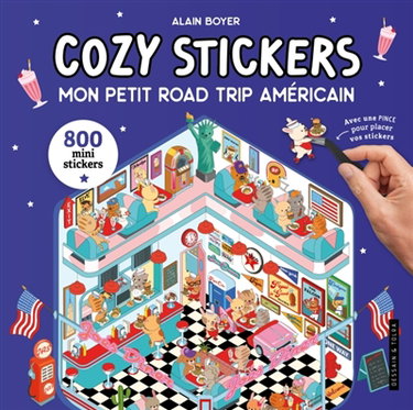 Couverture de Mon petit road trip américain : 800 mini stickers : cozy stickers