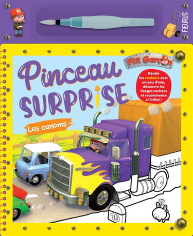 Couverture de Les camions : pinceau surprise