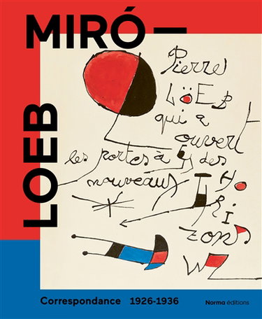 Couverture de Miro-Loeb : correspondance, 1926-1936