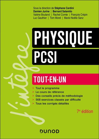 Couverture de Physique PCSI : tout-en-un