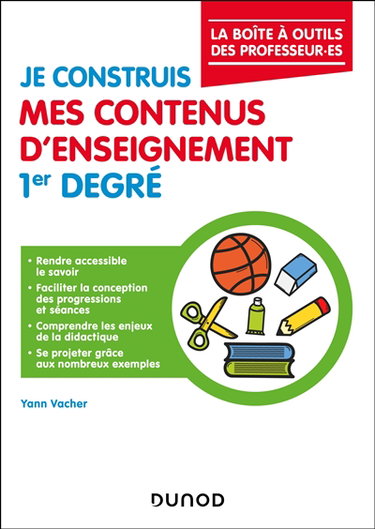 Couverture de Je construis mes contenus d'enseignement 1er degré