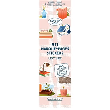 Couverture de Marque page stickers : Lecture