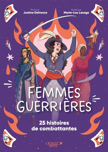 Couverture de Femmes guerrières : 25 histoires de combattantes