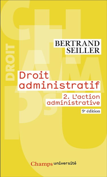 Couverture de Droit administratif. Vol. 2. L'action administrative