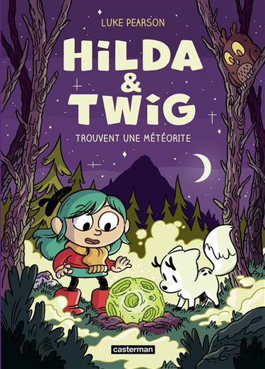 Couverture de Hilda & Twig. Hilda & Twig trouvent une météorite par Luke Pearson