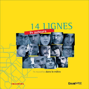 Couverture de 14 lignes, 14 auteurs, 14 nouvelles dans le métro