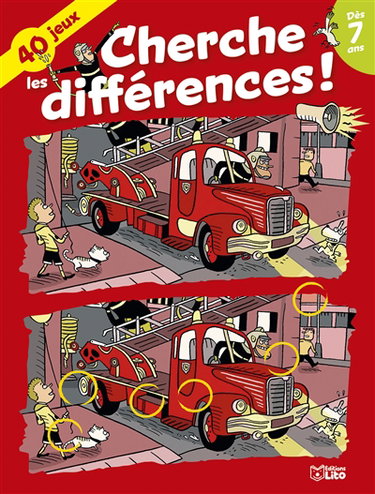 Couverture de Cherche les différences ! : 40 jeux
