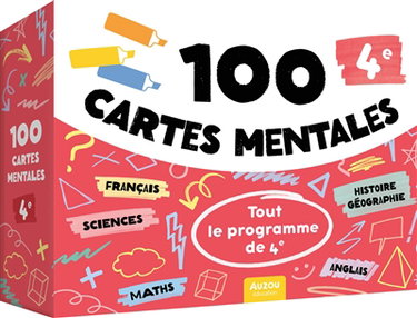 Couverture de Tout le programme de 4e : 100 cartes mentales